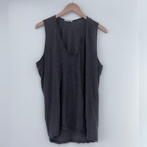 James Perse Sleeveless Top | 50% Cotton, 50% Polyester | Gray | Size 3